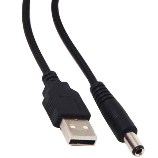 USB ERKEK 5.5*2.1 UÇLU ADAPTÖR JACKLI 80 CM KABLO   4870