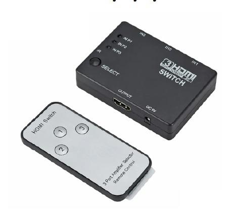 GN-FHD3-1 - HDMI Switch 3 Giriş 1 Çıkış Kumandalı 