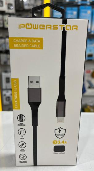 G-PW12 İPONE LIGHTNING TO USB ŞARJ KABLOSU (ÖRGÜLÜ KABLO)